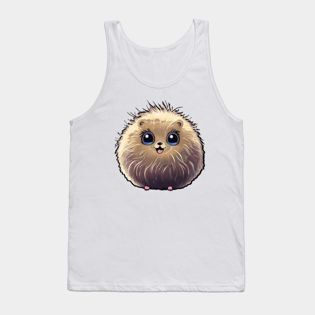 Cute Fuzzy Creature Tank Top by HelenDesigns